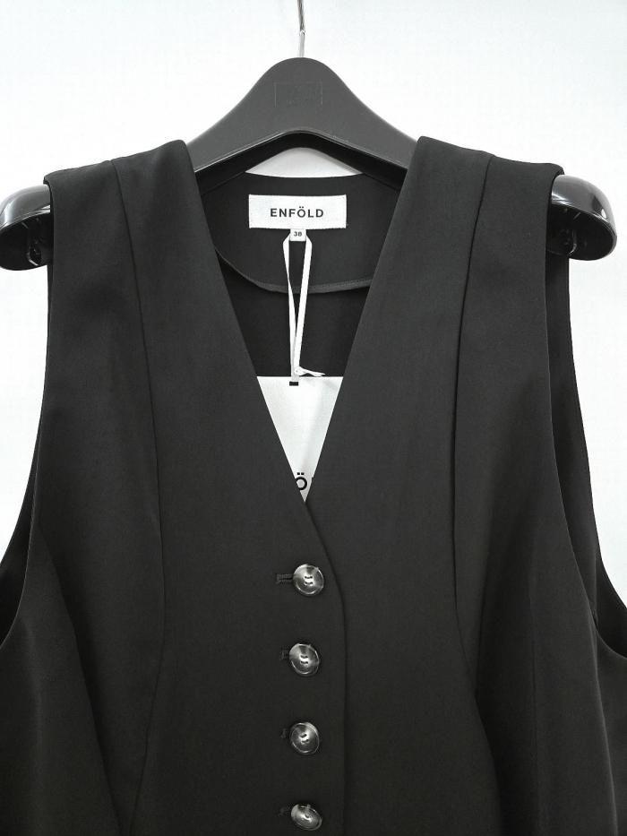 新品未使用 ENFOLD 25SS DRAPE VEST 定価3.6万円 洗濯可 25SS】ENFOLD エンフォルド / PLEATS VEST / ベスト | TRENT