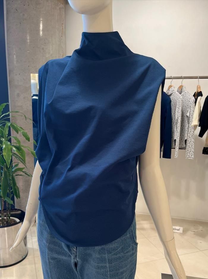 Mame Kurogouchi(マメクロゴウチ)/Cotton Jersey Asymmetry Top