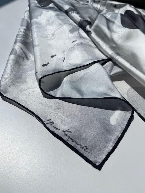 Mame Kurogouchi(ޥ᥯)/Hand Printed Silk Scarf