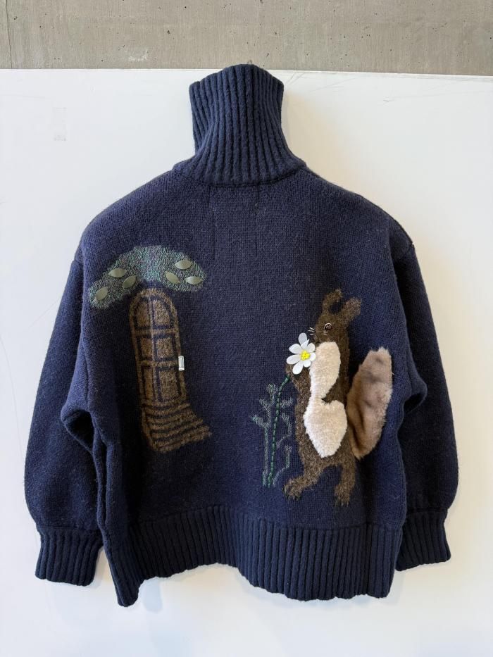 MUVEIL(ミュベール）/リスジップカーディガン