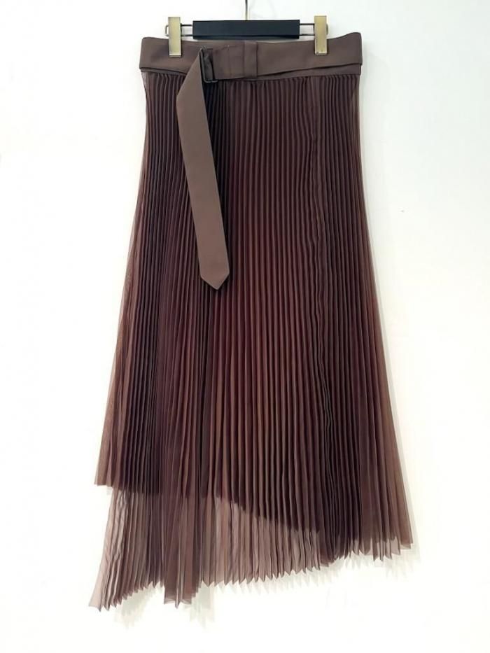 HYKE(¥Ï¥¤¥¯)/ORGANDY WRAP PLEATED SKIRT