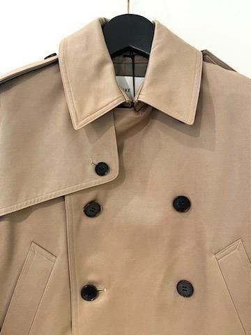 HYKE(ハイク)/CROPPED TRENCH COAT / BIG FIT