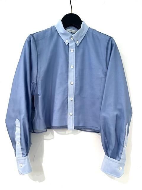 <img class='new_mark_img1' src='https://img.shop-pro.jp/img/new/icons8.gif' style='border:none;display:inline;margin:0px;padding:0px;width:auto;' />HYKE(ϥ)/LAYERD OXFORD SHEER SHIRT