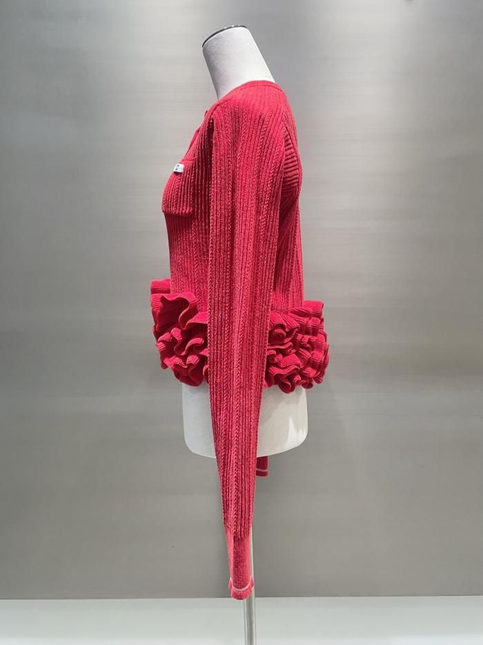 MAISON SPECIAL（メゾンスペシャル）/ ラッフルヘムモールニットトップス