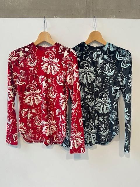 <img class='new_mark_img1' src='https://img.shop-pro.jp/img/new/icons8.gif' style='border:none;display:inline;margin:0px;padding:0px;width:auto;' />Mame Kurogouchi (ޥ᥯)/ Velour Jersey Top