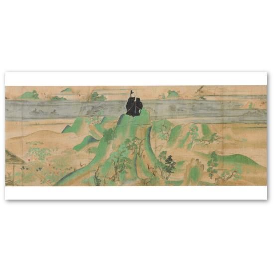 ポストカード 国宝 北野天神縁起絵巻 承久本「天拝山」 - 北野