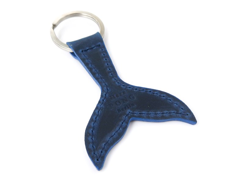 Whale Tail Key Holder / Blue