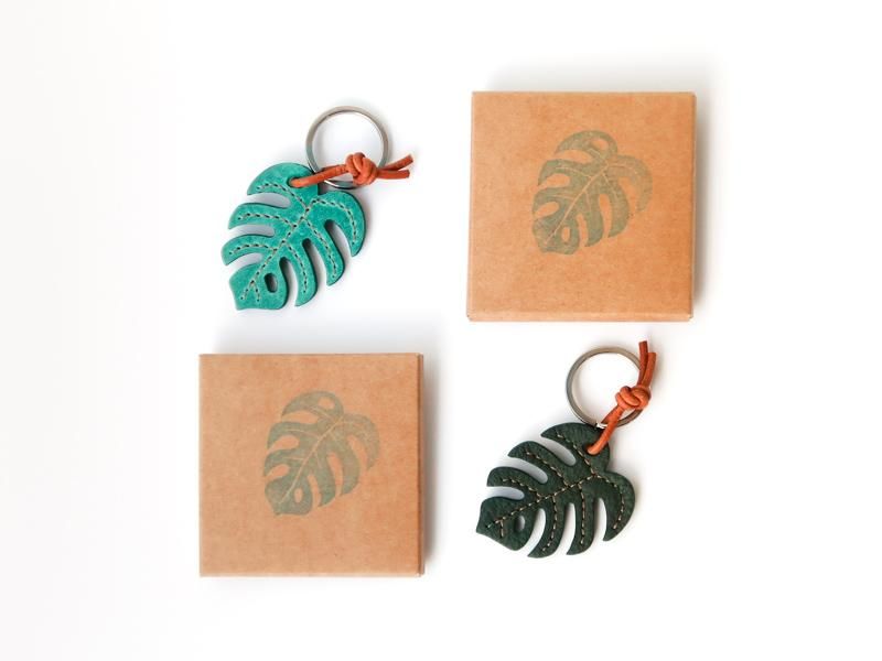 Monstera Key Holder / Green