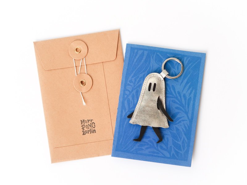 Little Ghost Key Holder / Silver