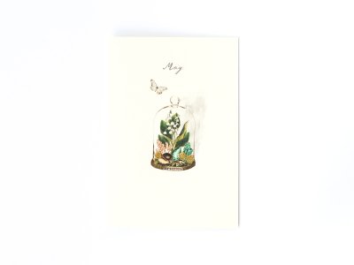 Birthstones and Flowers Card / May