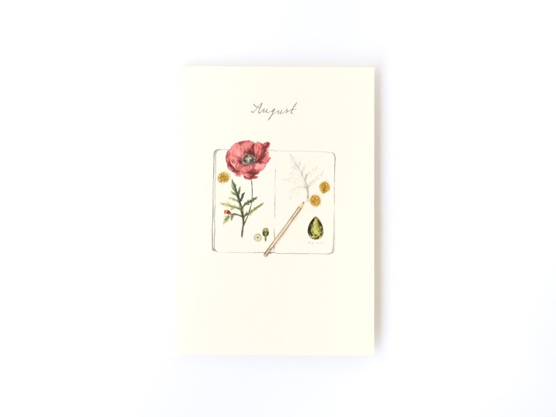 Birthstones and Flowers Card / August