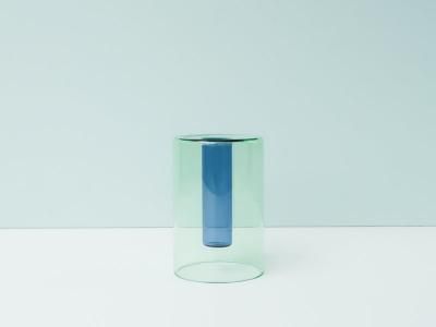 Reversible Vase / Green&Blue