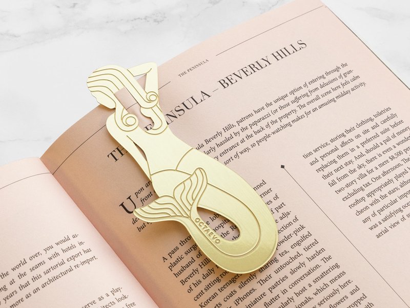 Sirena Bookmark / Brass