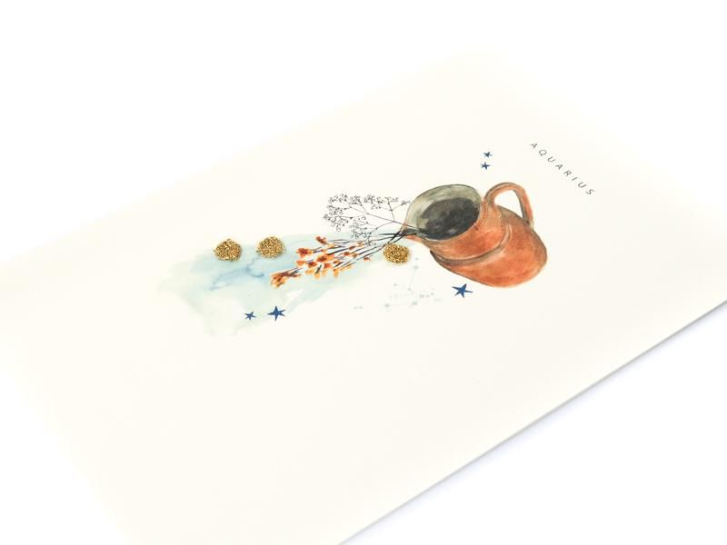 Zodiac Card / Aquarius