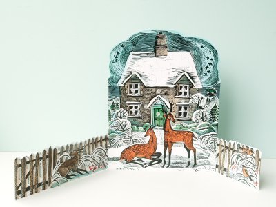 Christmas Cottage Advent Calendar  by Angela Harding