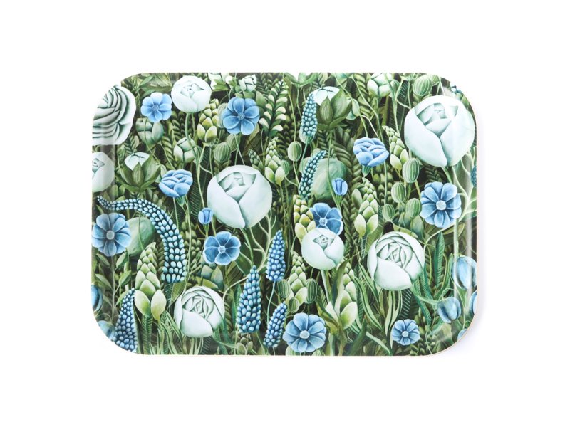 Tray / Blue Flowers