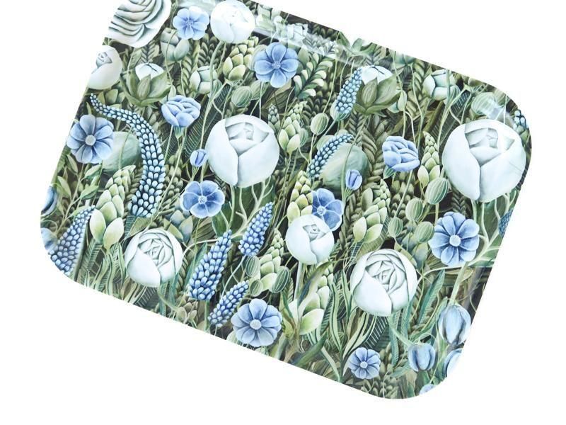 Tray / Blue Flowers