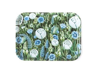 Tray / Blue Flowers