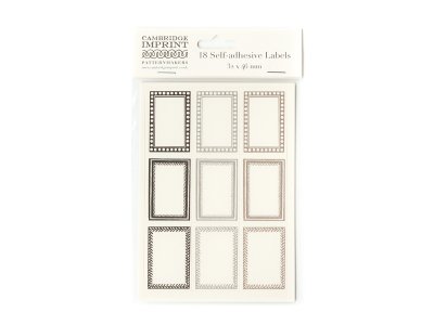 Packet of 18 Labels / Grey