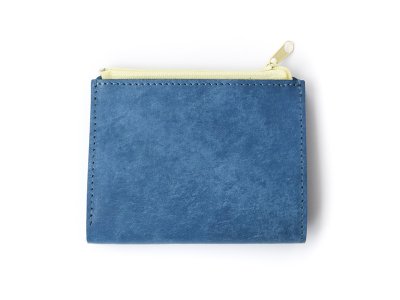 Coin Card Fold Wallet / Brushed Blue