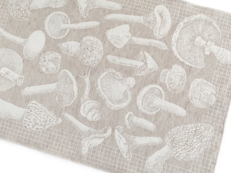 Tea Towel / Mushrooms (Natural)