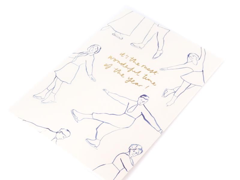 Ice Skaters Card