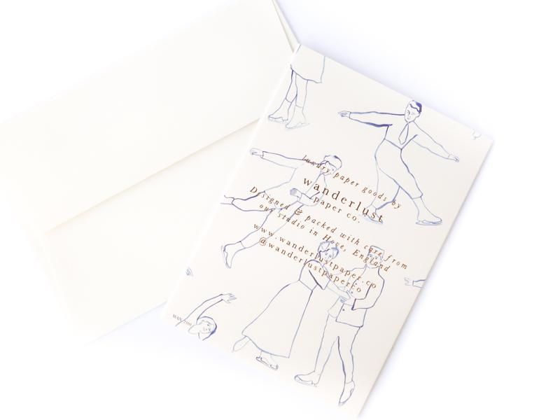 Ice Skaters Card