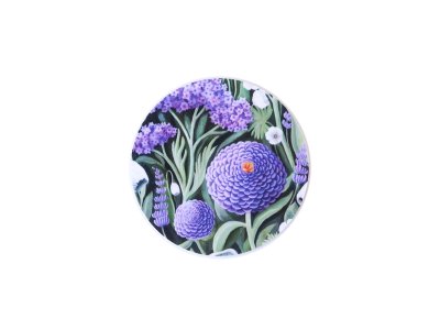 Coaster / Purple Flowers