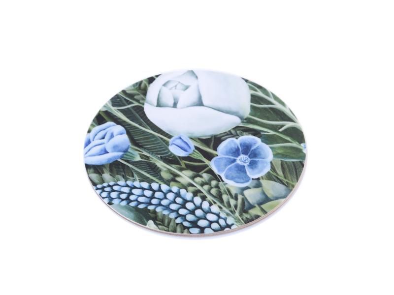 Coaster / Blue Flowers