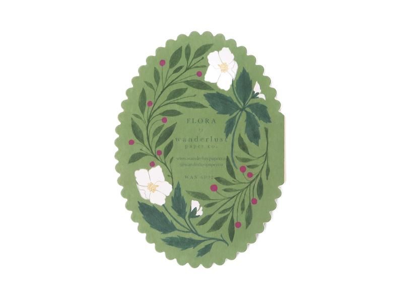 Green Flora 'Merry Christmas' Card