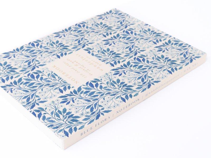 Notebook / Blue Flora