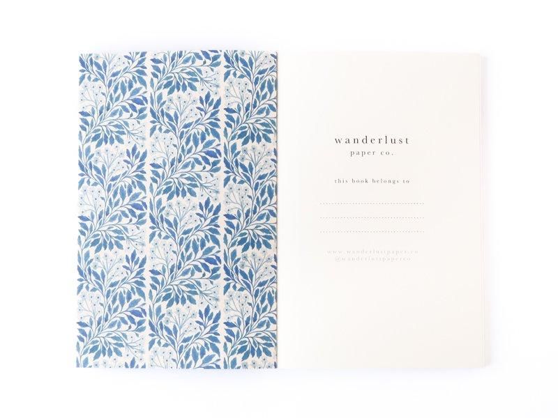 Notebook / Blue Flora