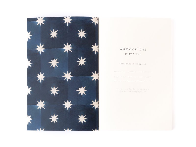 Notebook / Navy Stars