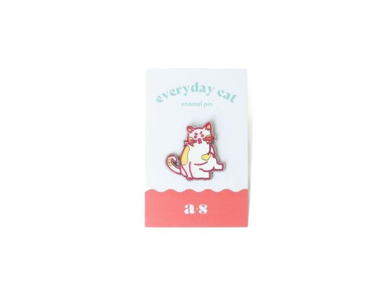 Everyday Cat 'Sitting' Enamel Pin