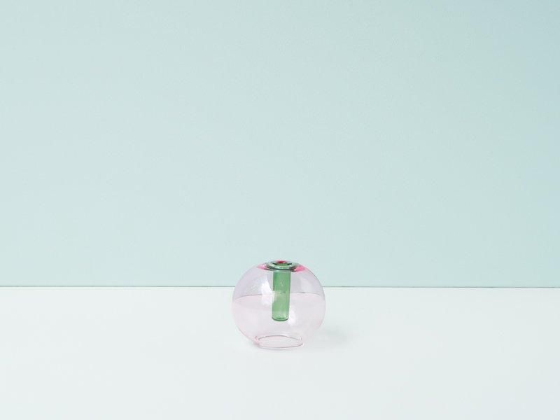 Mini Bubble Vase / Pink&Green