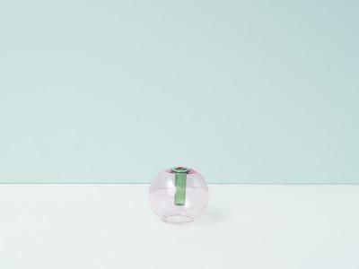 Mini Bubble Vase / Pink&Green