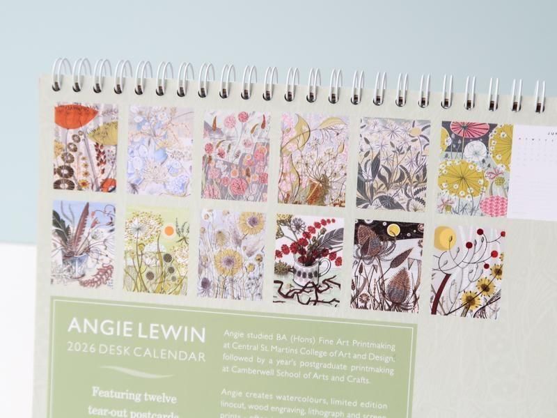 2026 Angie Lewin Desk Calendar 