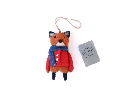 Wool Decoration / Fox with Red Coat