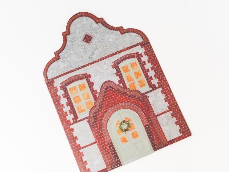 Festive Dutch Gable Advent Calendar by Polly Fern