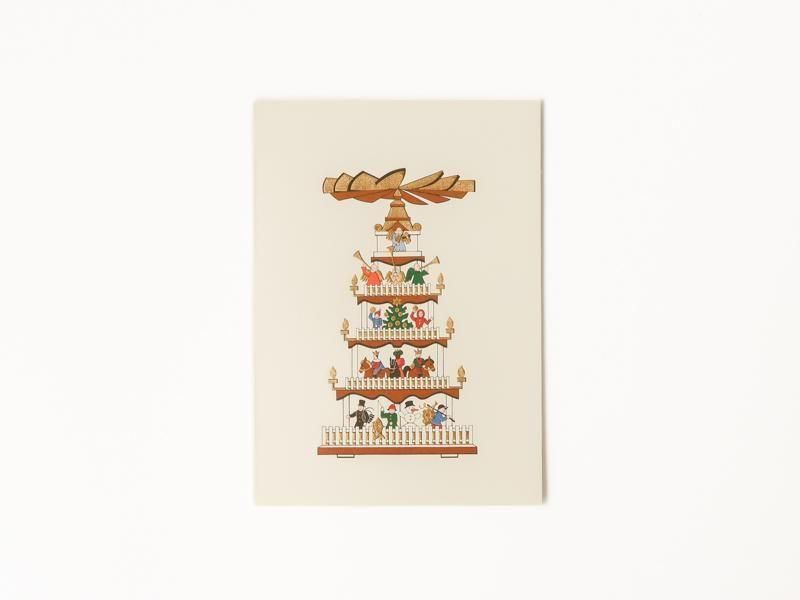 Small Christmas Pyramid Card