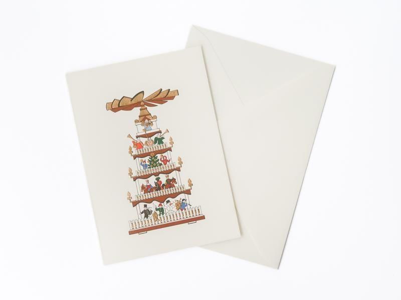 Small Christmas Pyramid Card