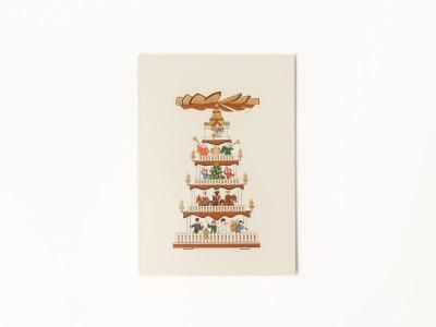 Small Christmas Pyramid Card
