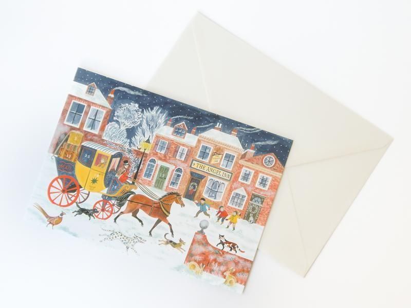 The Angel Inn Advent Card by Emily Sutton