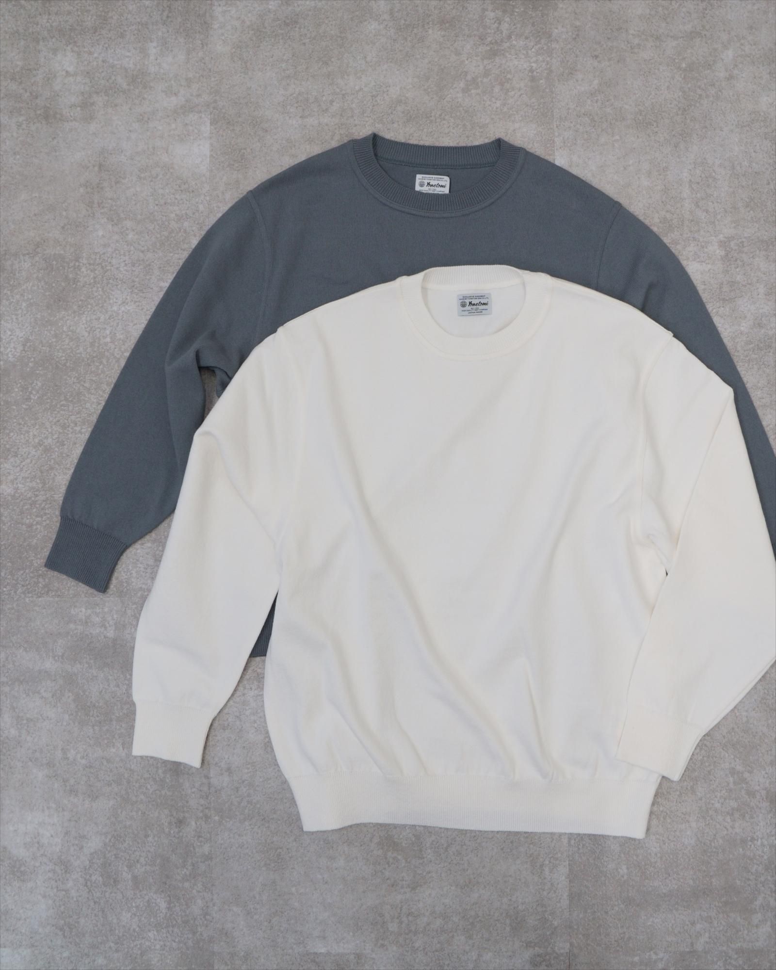 WAVE COTTON KNIT PULLOVER - Yonetomi STORE ONLINE｜ヨネトミストアオンライン