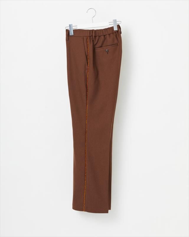 KNIT SIDELINE SEMI FRAIRED PANTS
