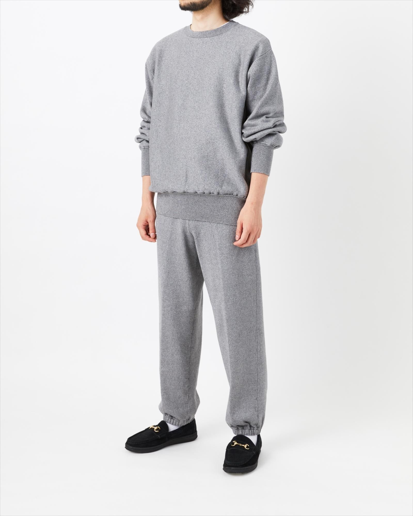 COTTON SILK SWEAT KNIT PULLOVER - Yonetomi STORE ONLINE|ヨネトミストアオンライン