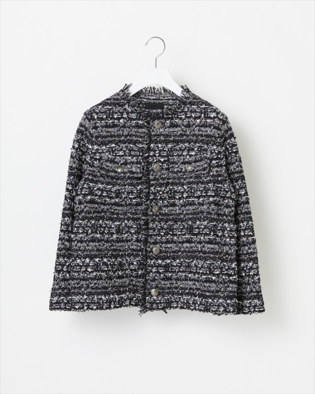 MONOCHROME TWEED JACKET