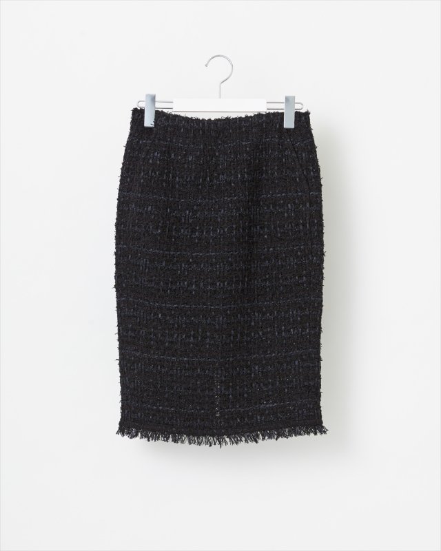 MONOCHROME TWEED SKIRT