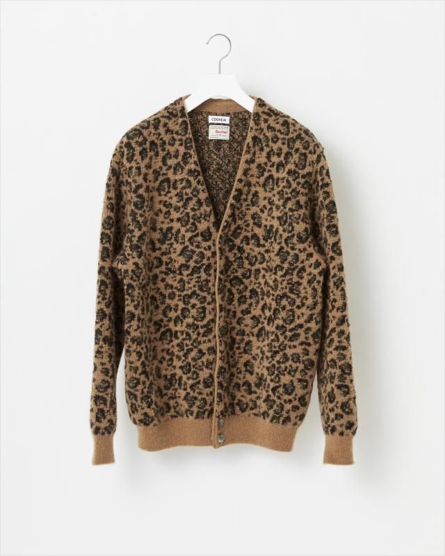 LEOPARD TWEED CARDIGAN