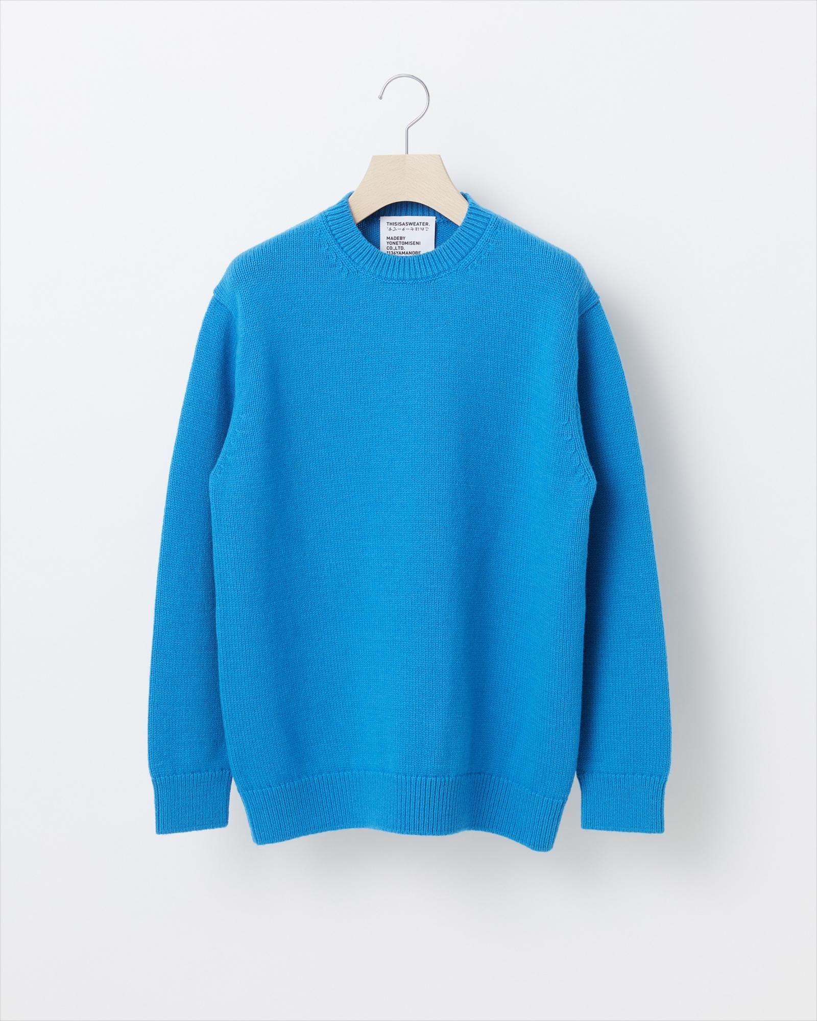 Yonetomi/A SWEATER IS ORDINARY. Pullover A1 : A SWEATER IS ORDINARY. Pullover - BLUE - Yonetomi STORE